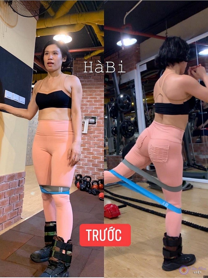 Vóc dáng của chị trước khi tập luyện