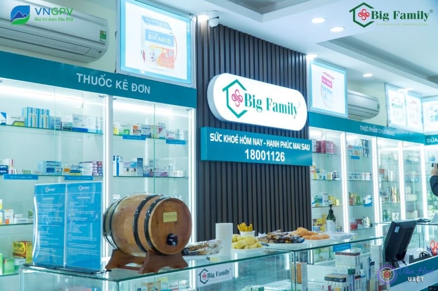 Hình ảnh: Quầy thuốc thuộc chuỗi nhà thuốc của Big Family