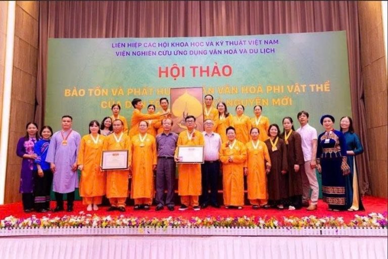 Ngôi chùa Thiền Tông Tân Diệu được vinh danh tại Hội thảo Bảo tồn và phát huy di sản văn hoá phi vật thể của dân tộc